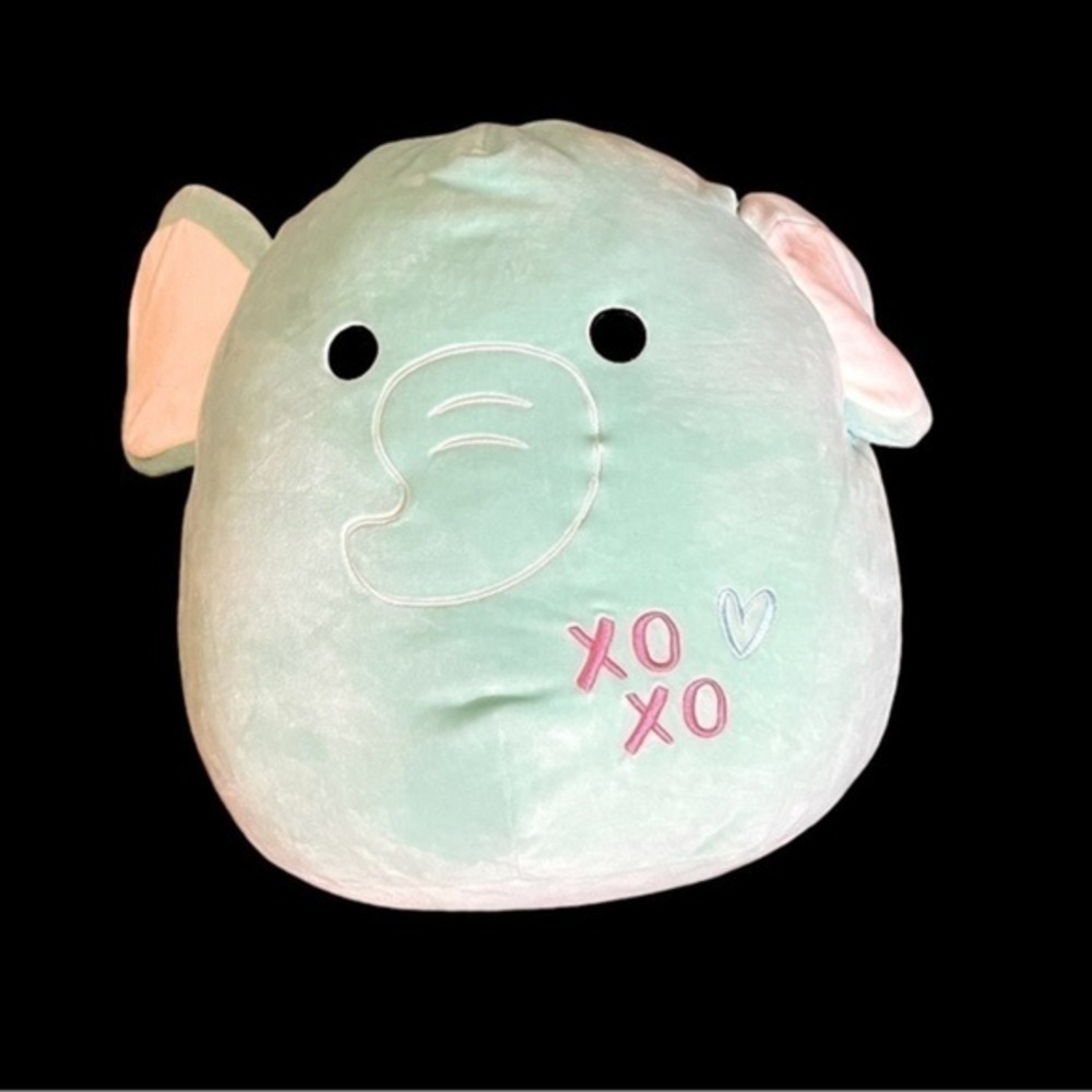 Squishmallow Diego The Elephant Hugs and Kisses 16” Valentine Edition Plush​​​
